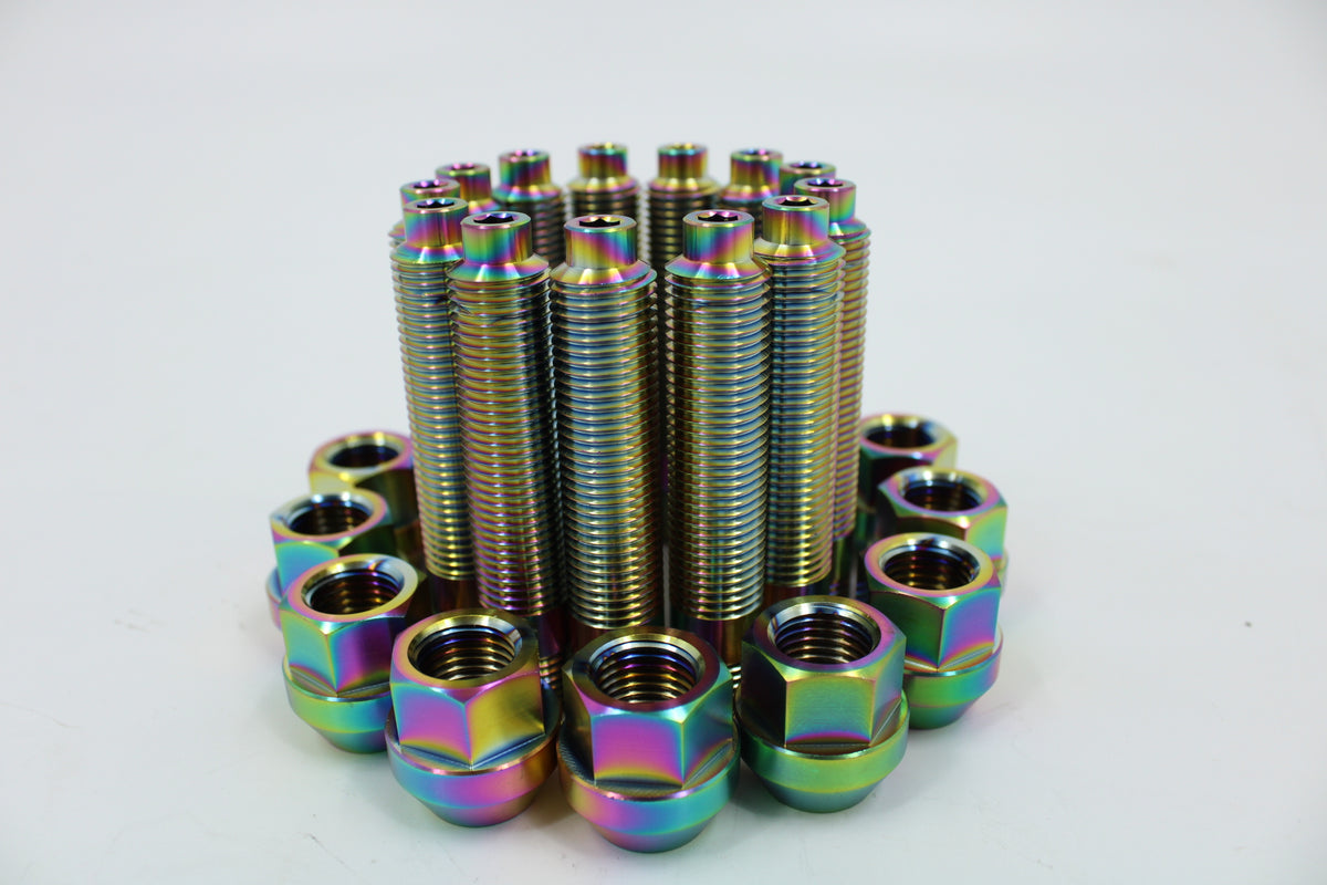 VTT M14/M12 Titanium Wheel Stud kits