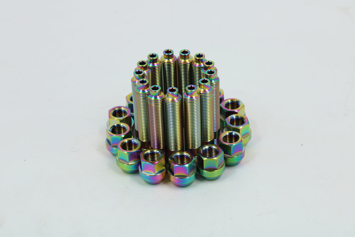 VTT M14/M12 Titanium Wheel Stud kits