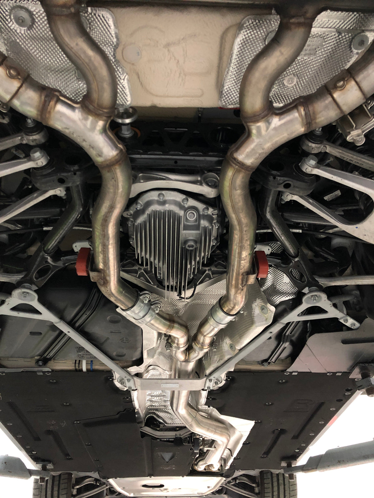 F87 BMW M2 Competition Mid Pipe includes Active F-brace