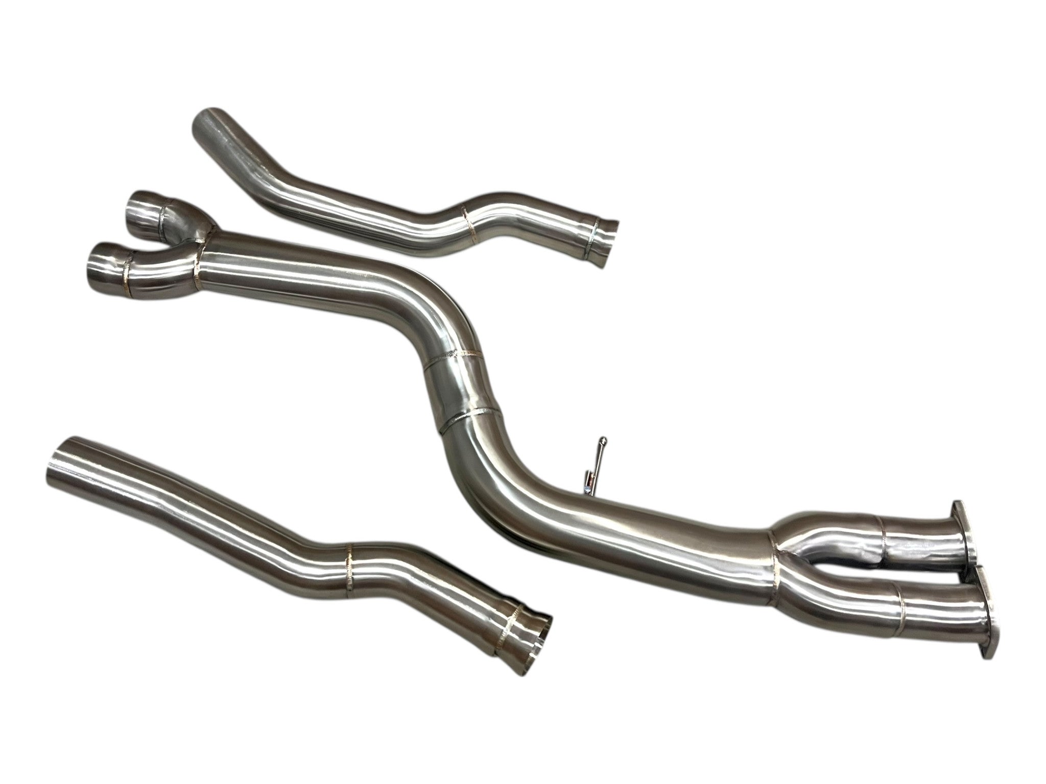 MAD BMW F87 M2C S55 Single Midpipe Non-Resonated W/ Brace Secondary image