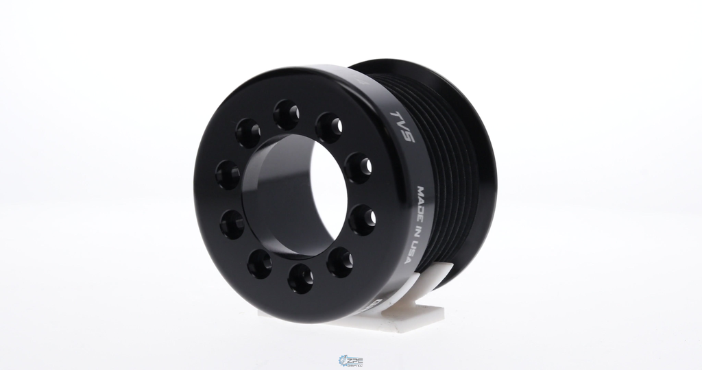 2.30" 8 Rib ZPE GripTec® 2pc LPE LT4 L3 Black Pulley Only