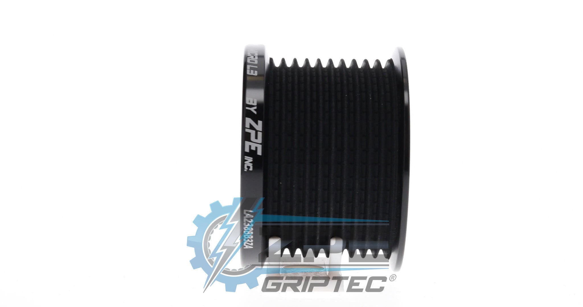 2.38" 10 Rib ZPE GripTec® 2pc LPE LSA L3 Black Pulley Only Secondary image