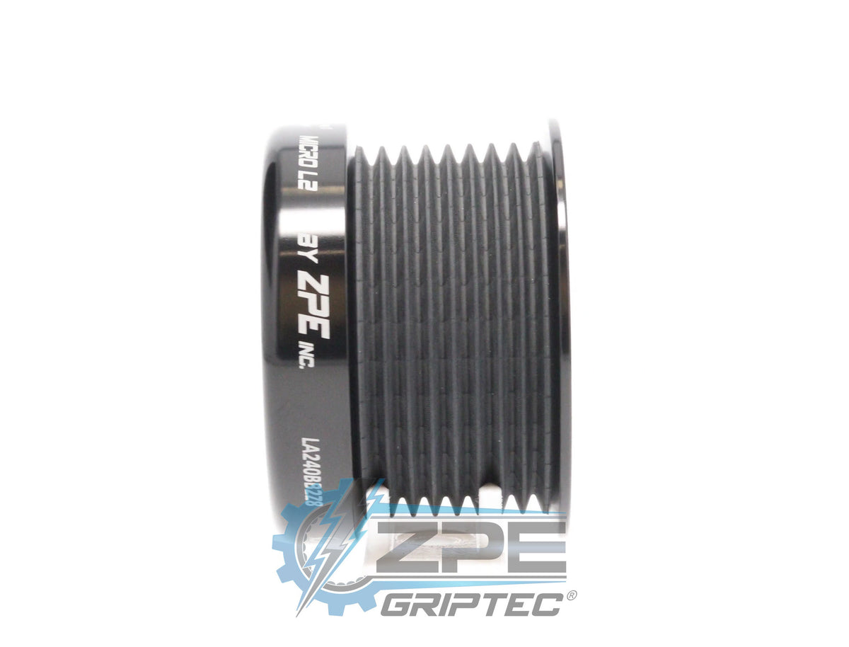 ZPE GripTec® 2pc LPE LSA 8 Rib Supercharger Pulley
