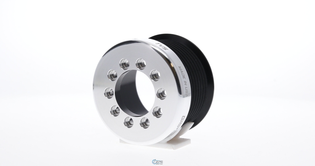 ZPE GripTec® 2pc LPE LSA 8 Rib Supercharger Pulley