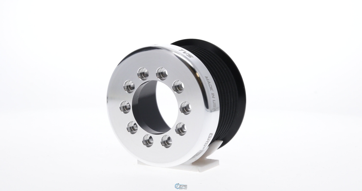 ZPE GripTec® 2pc LPE LSA 8 Rib Supercharger Pulley