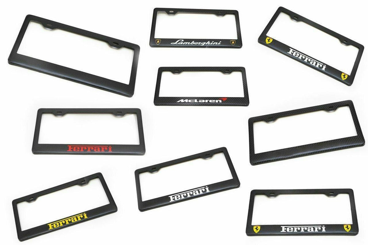 Fabspeed Carbon Fiber License Plate Frames Main image