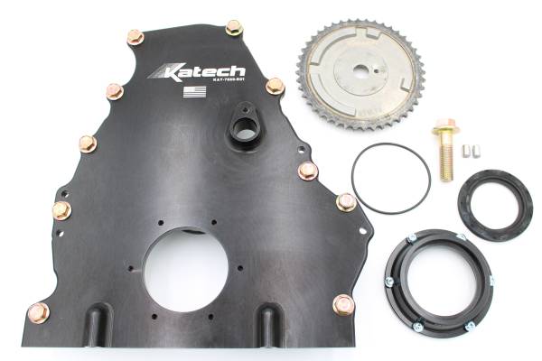 Katech Gen V LT External Dry Sump Flat Billet Front Cover Kit