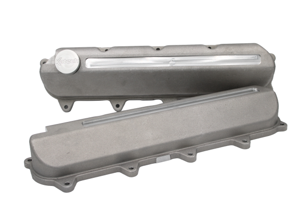 Katech Gen V LT Wet Sump Slotted Raw Cast Aluminum Valve Covers