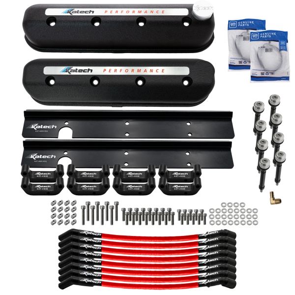Katech Gen III & IV LS Wet Sump Valve Cover & Coil Relocation Package