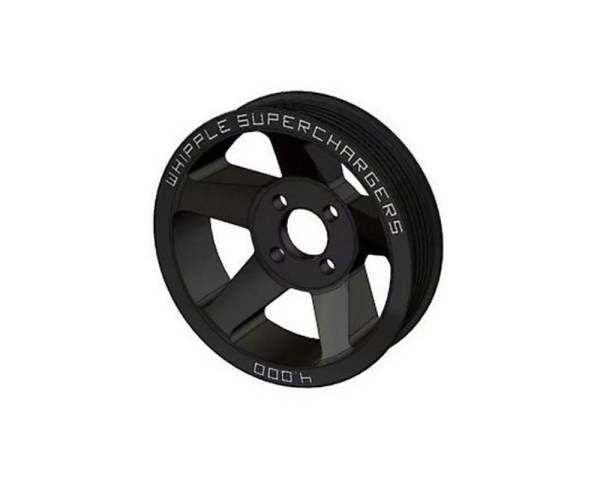 2007-2014 Ford Mustang Shelby GT500 Whipple 4.750" Black 10-Rib 4-Bolt Supercharger Pulley