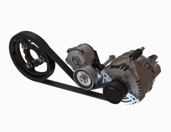 2011-2026 Ford Mustang Whipple Alternator Relocation Kit Main image
