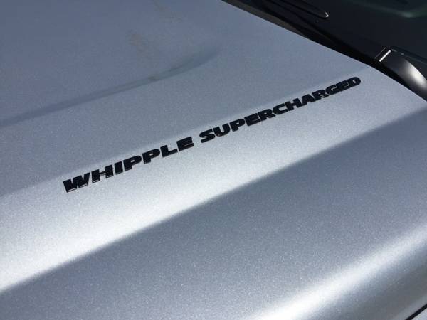 Whipple Laser-Cut 3D Supercharged Emblem - Black