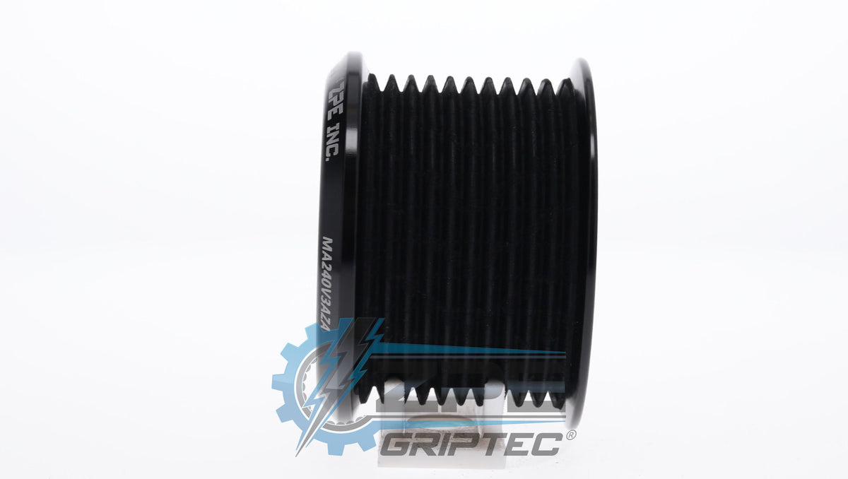 2.40" 10 Rib ZPE GripTec® 2pc Magnuson LSA/LT4 2650 TVS L3V-A Black Pulley Only