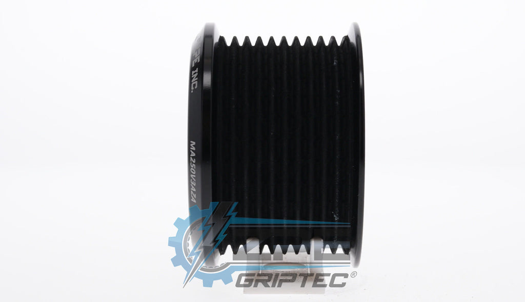 2.50" 10 Rib ZPE GripTec® 2pc Magnuson LSA/LT4 2650 TVS L3V-A Black Pulley Only