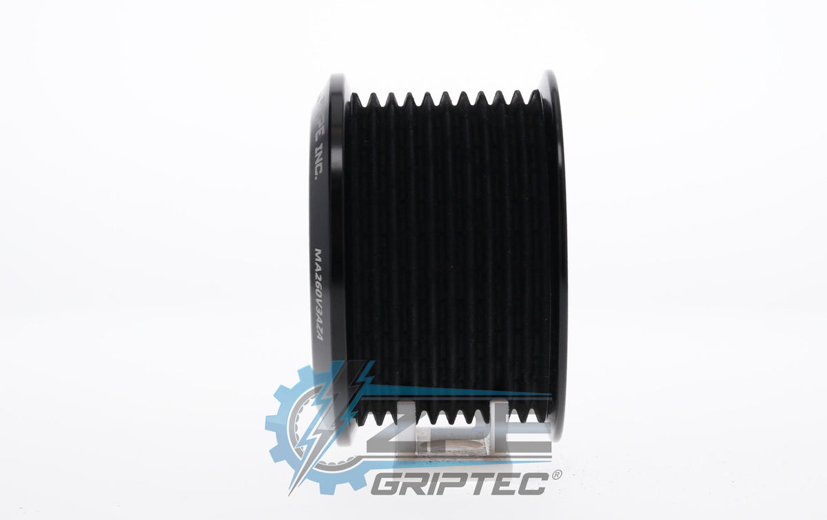 2.60" 10 Rib ZPE GripTec® 2pc Magnuson LSA/LT4 2650 TVS L3V-A Black Pulley Only