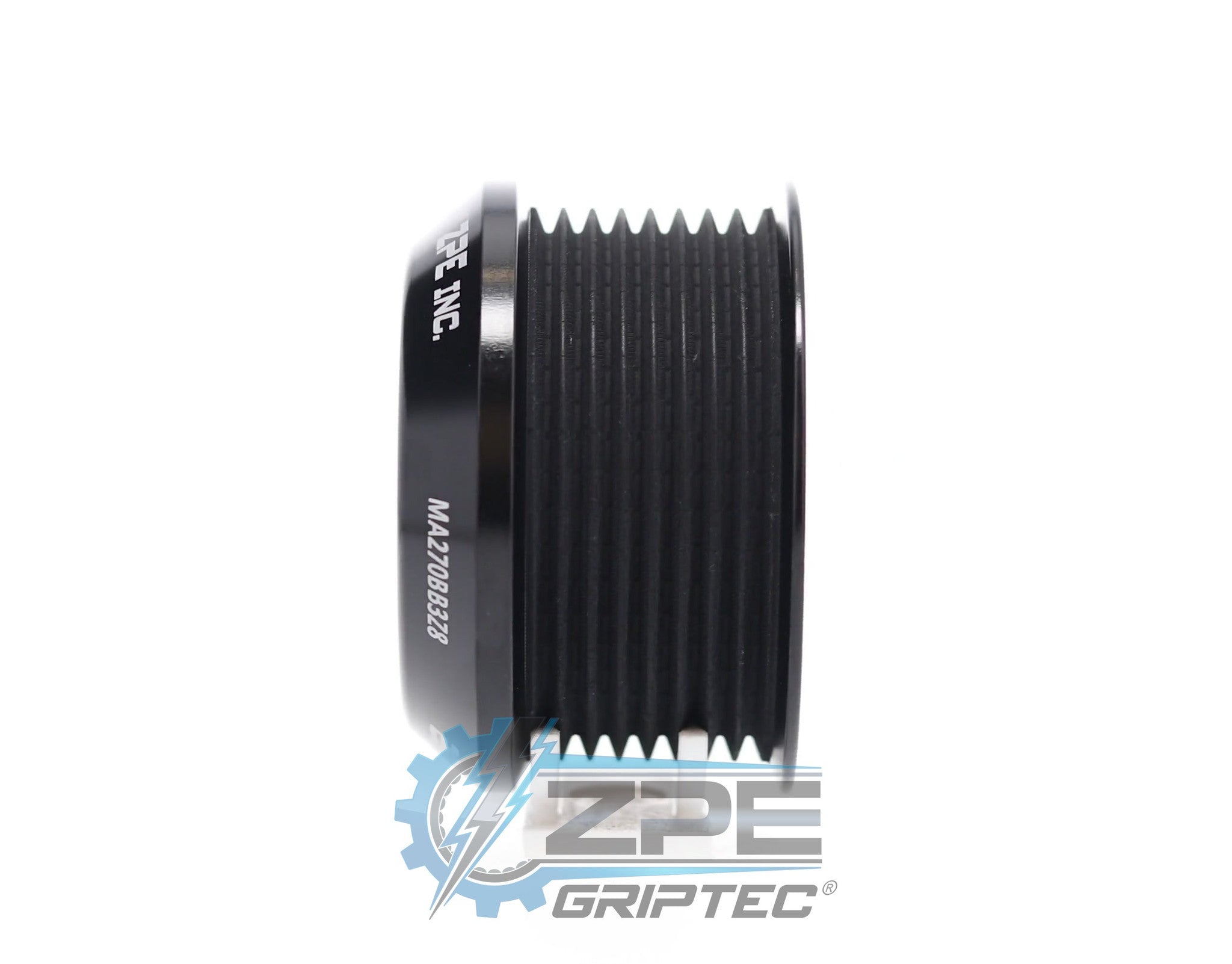 2.70" 8 Rib ZPE GripTec® 2pc Magnuson LSA/LT4 2650 TVS L3 Black Pulley Only Secondary image