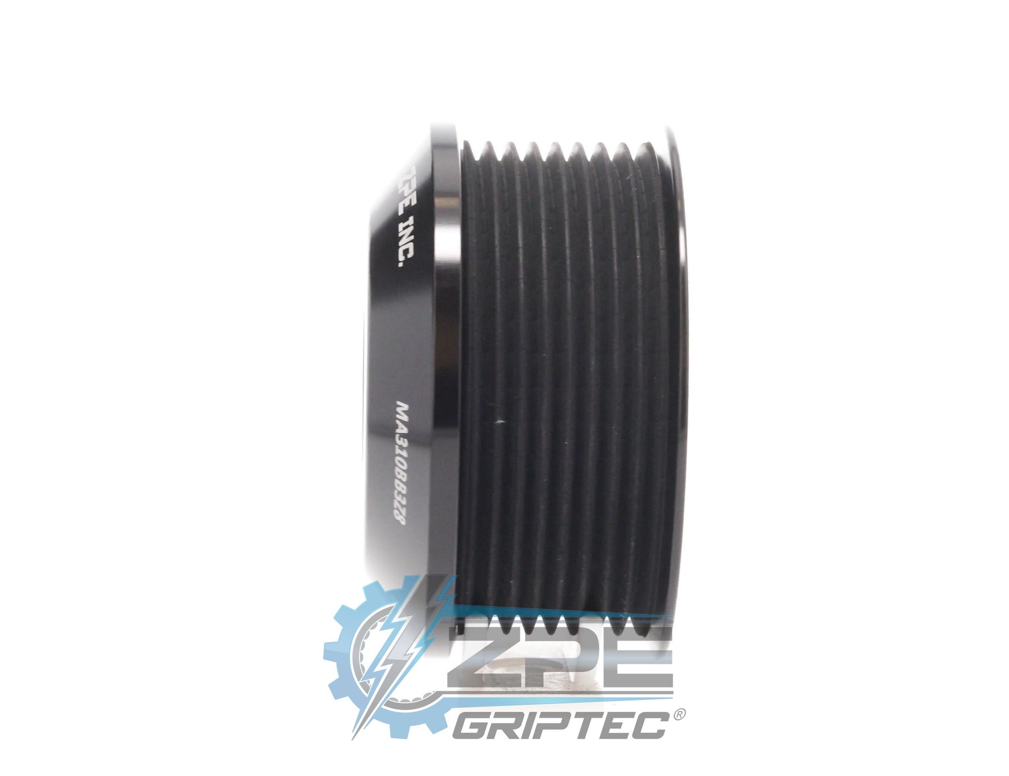3.10" 8 Rib ZPE GripTec® 2pc Magnuson LSA/LT4 2650 TVS L3 Black Pulley Only Secondary image
