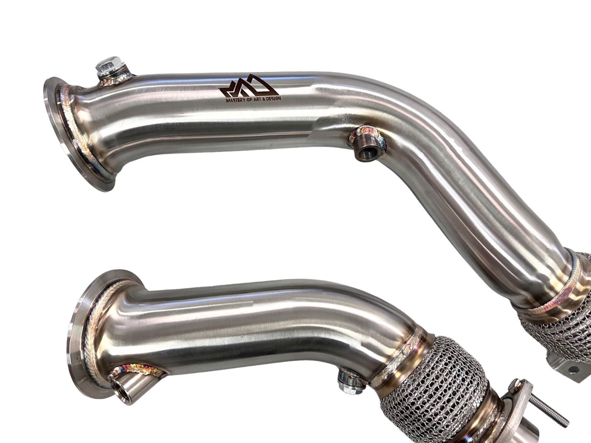 MAD BMW S55 Downpipes M2C M3 M4 W/ Flex Section Secondary image