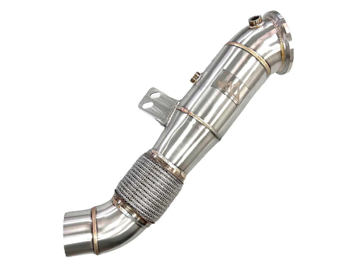 MAD B58 V2 4.5" Downpipe W/ Bracket BMW F, G Chassis & Supra Main image