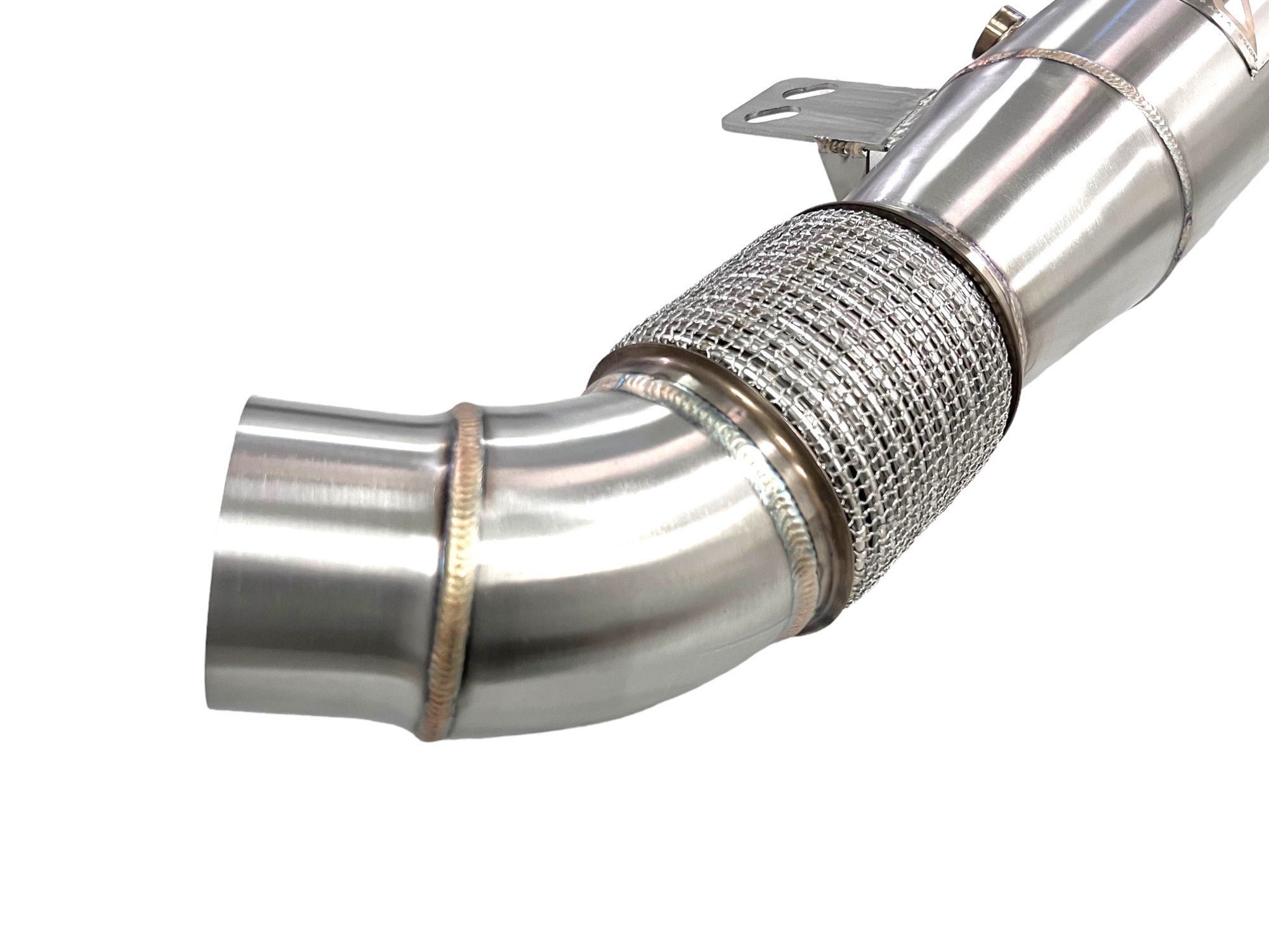MAD B58 V2 4.5" Downpipe W/ Bracket BMW F, G Chassis & Supra Secondary image