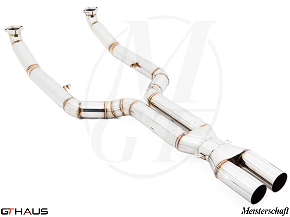 BMW F10 M5 2013-2018 Full Cat-Back Bolt-On Pipe (LXR) with velocity box