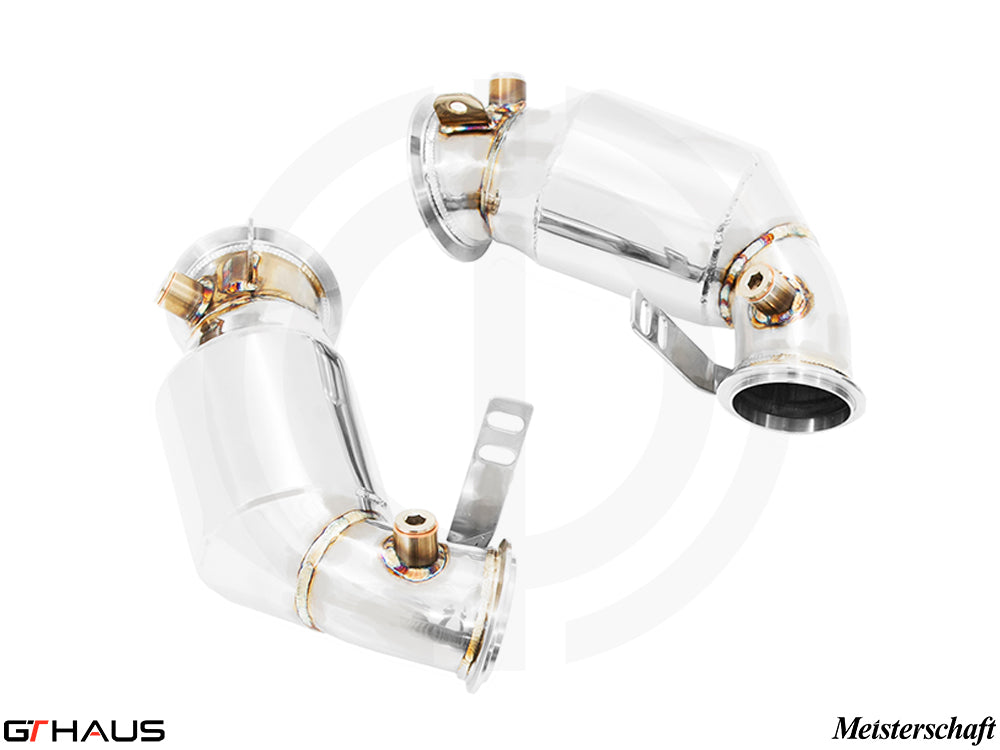 BMW F95 X5M LCI SAV 2024+ Down Pipes OBD2 - 400 CEL Sport Cats (90mm piping)