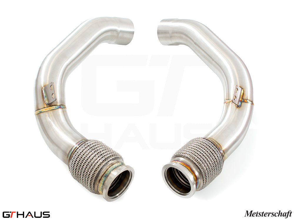 BMW F96 X6M SAV 2020+ Down Pipe - Secondary Cat-Delete