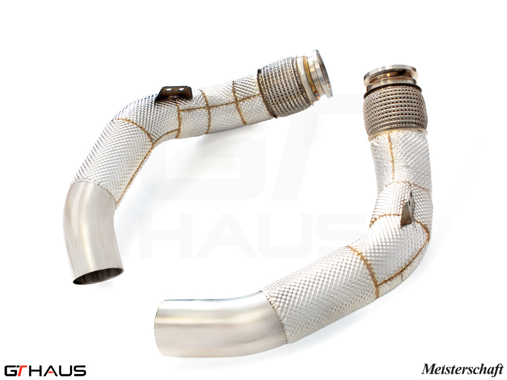 BMW F96 X6M SAV 2020+ Down Pipe - Secondary Cat-Delete