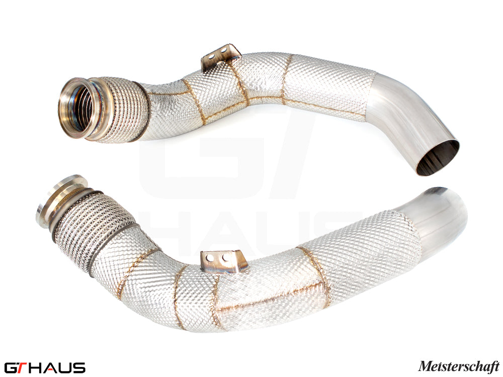 BMW F96 X6M SAV 2020+ Down Pipe - Secondary Cat-Delete