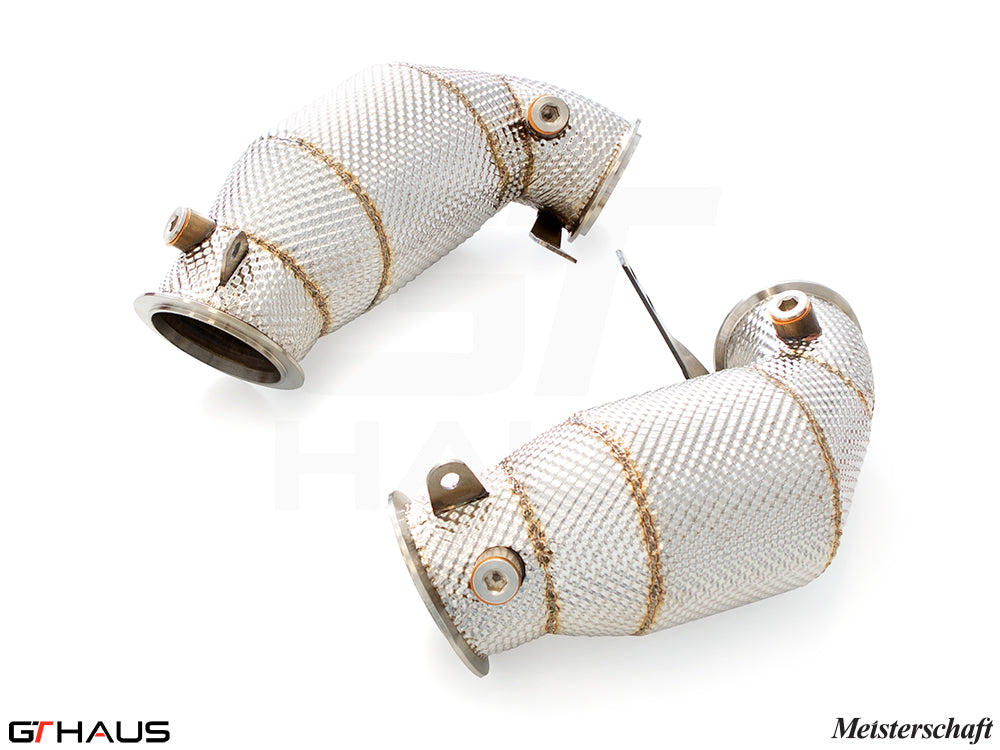 BMW F95 X5M LCI SAV 2024+ Down Pipes OBD2 - 400 CEL Sport Cats (90mm piping)