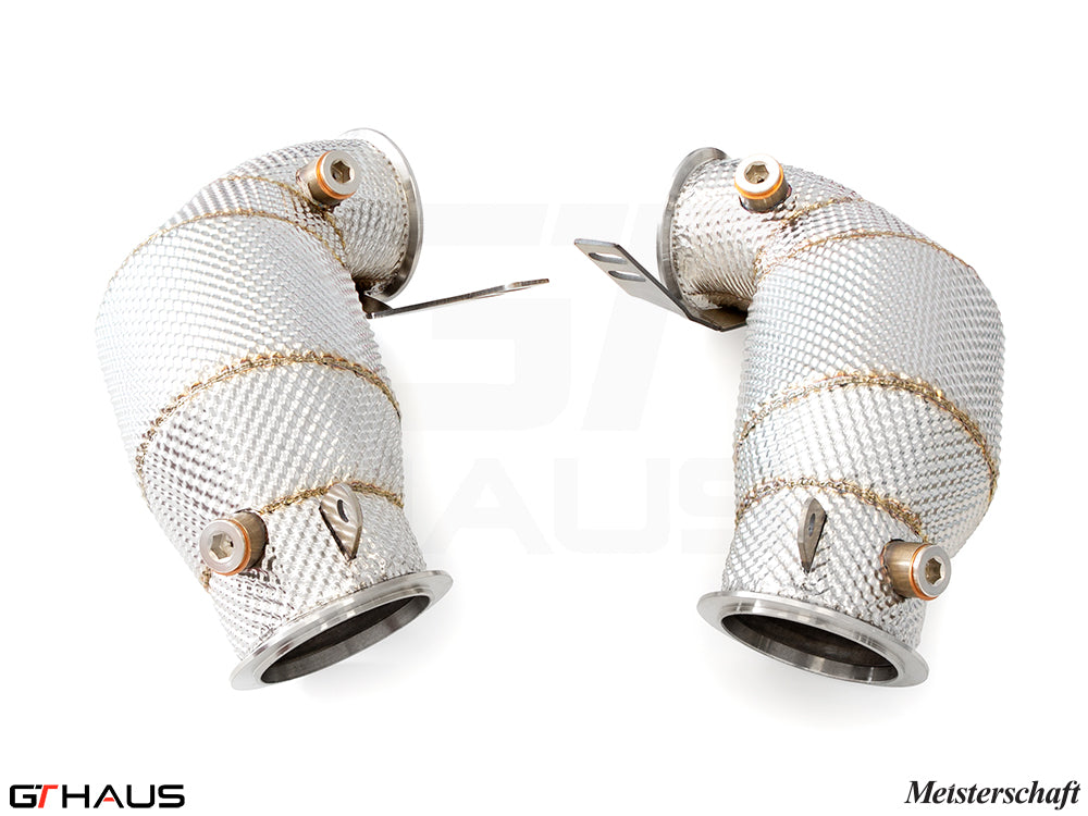 BMW F95 X5M LCI SAV 2024+ Down Pipes OBD2 - 400 CEL Sport Cats (90mm piping)