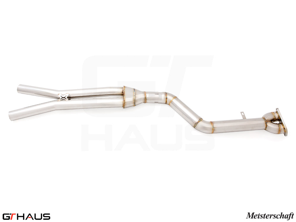 BMW F97 X3M SAV 2019-2021 Full Cat-Back 90mm SINGLE LX mid Resonator Delete pipes