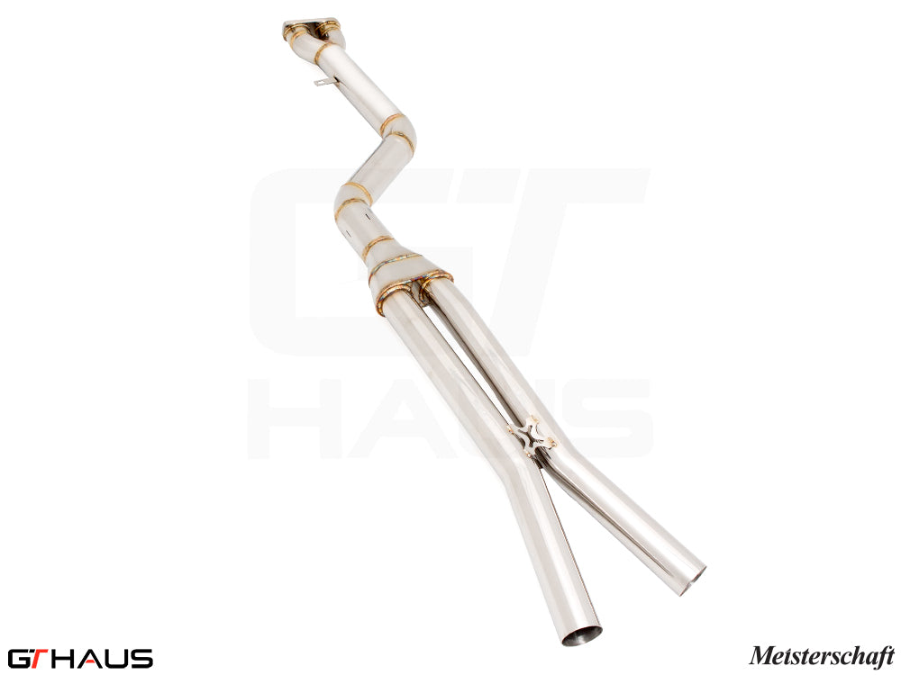 BMW F97 X3M SAV 2019-2021 Full Cat-Back 90mm SINGLE LX mid Resonator Delete pipes