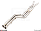 BMW F97 X3M SAV 2019-2021 Full Cat-Back 76mm DUAL LSR mid Resonator Delete pipes