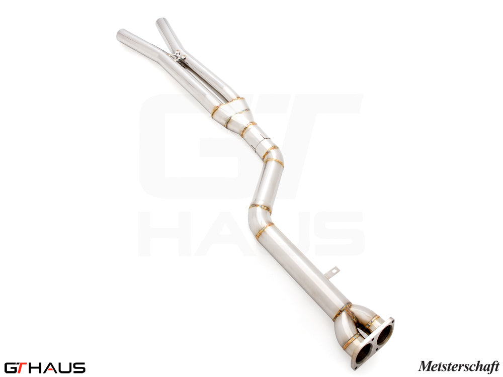 BMW F97 X3M SAV 2019-2021 Full Cat-Back 90mm SINGLE LX mid Resonator Delete pipes