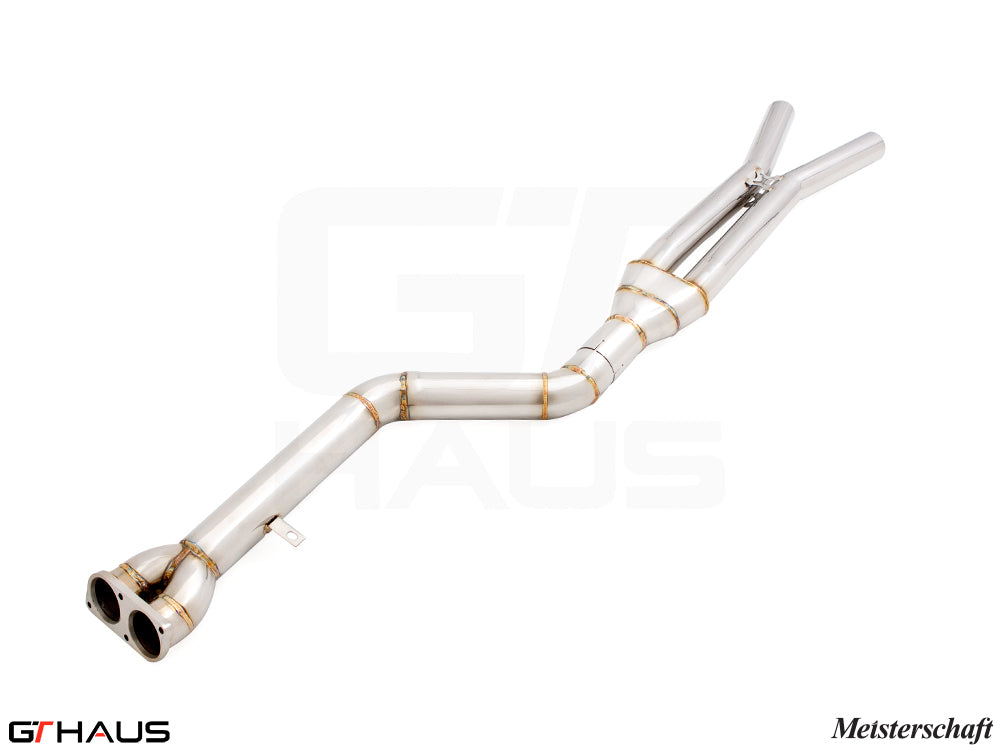 BMW F97 X3M SAV 2022+ Full Cat-Back 90mm SINGLE LX mid Resonator Delete pipes