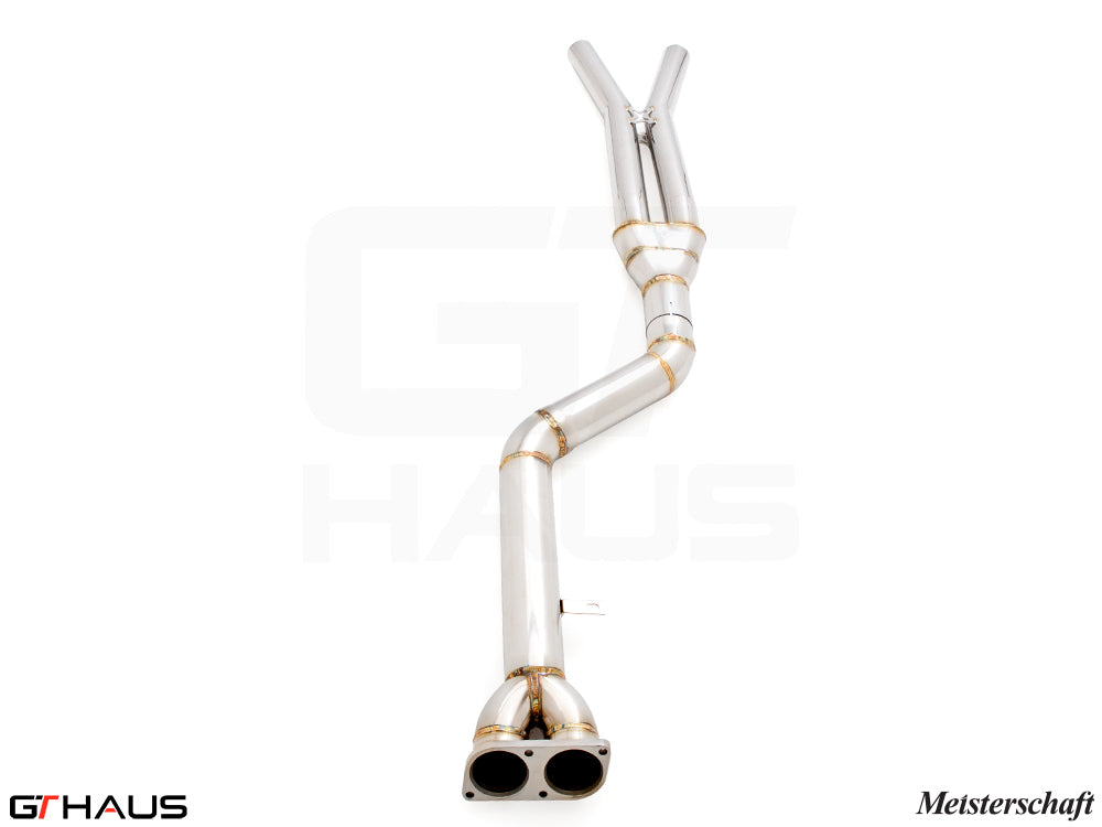 BMW F97 X3M SAV 2022+ Full Cat-Back 90mm SINGLE LX mid Resonator Delete pipes