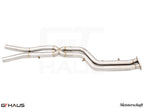 BMW F97 X3M SAV 2022+ Full Cat-Back 76mm DUAL LSR mid Resonator Delete pipes