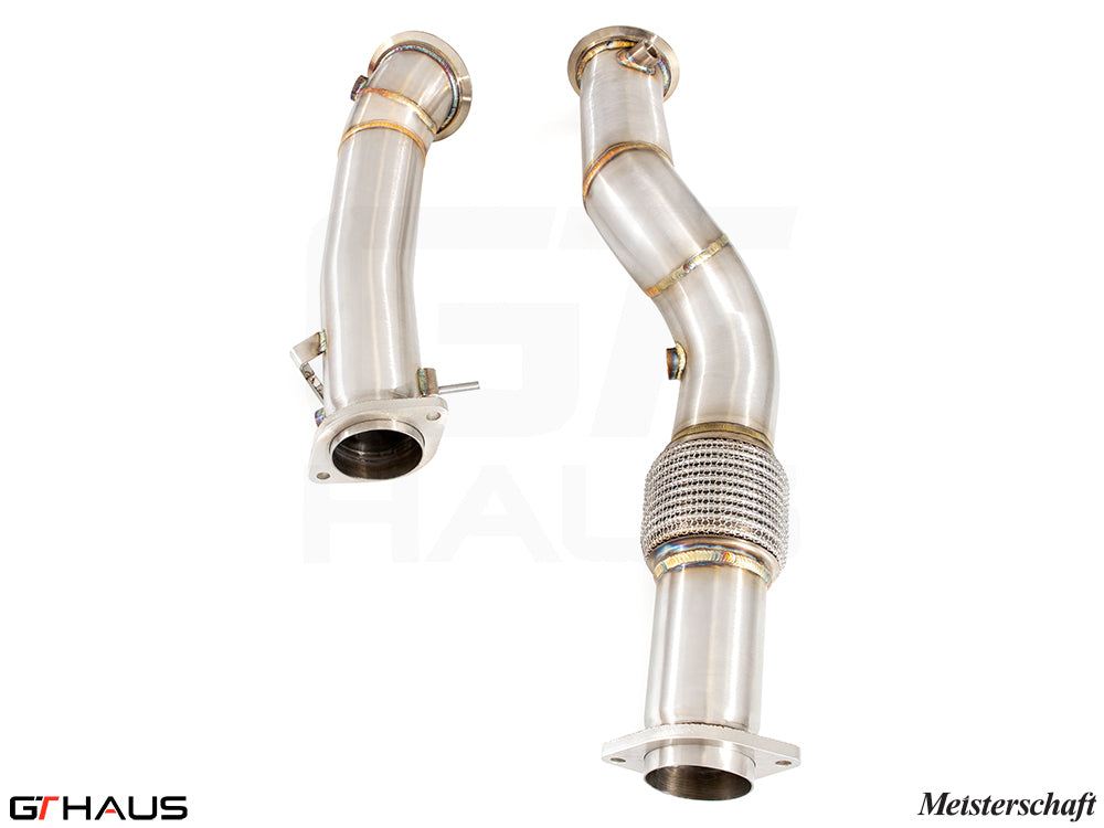 BMW G87 (M2/M2 Competition) 2023+ Down Pipes OBD2 - 400 CEL Sport Cats (90mm piping)