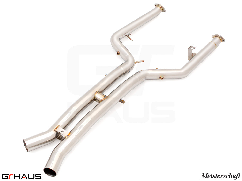 BMW G87 (M2/M2 Competition) 2023+ Full Cat-back LX pipes (Dual 76mm piping)