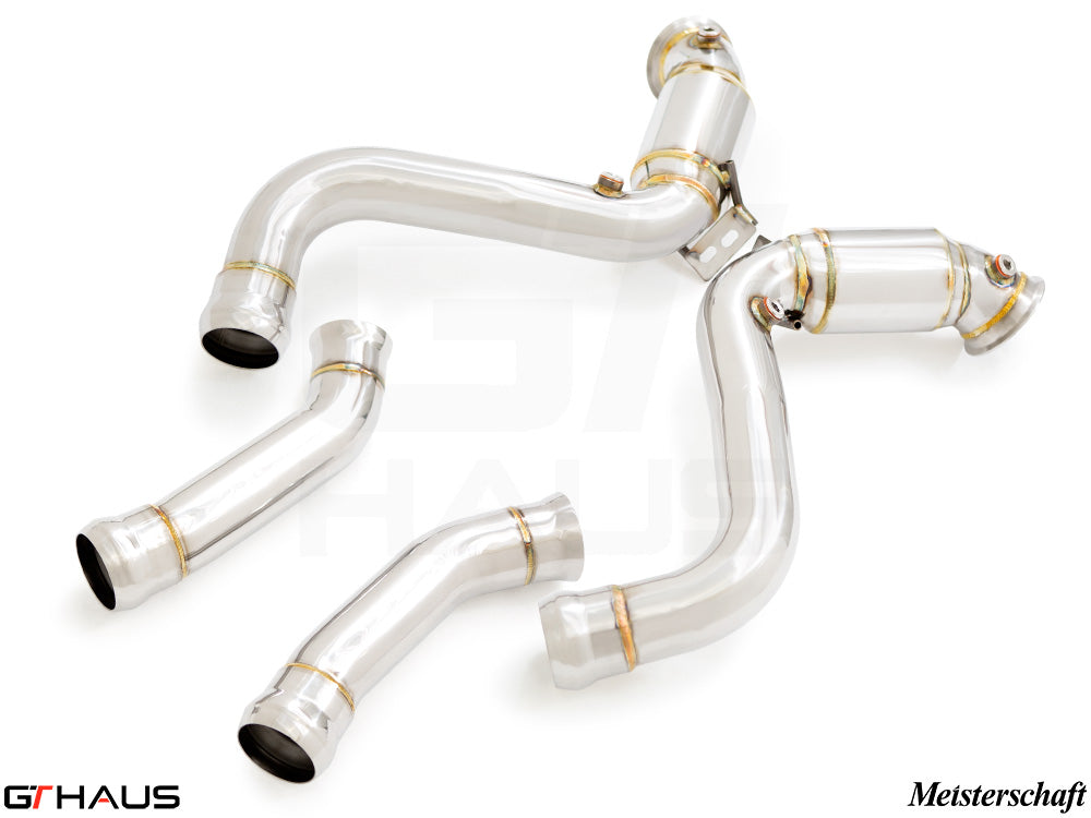 Mercedes-Benz A205 C-convertible 2016-2018 Primary & Secondary Combo Down Pipes OBD2 - 400 CEL Sport Cats