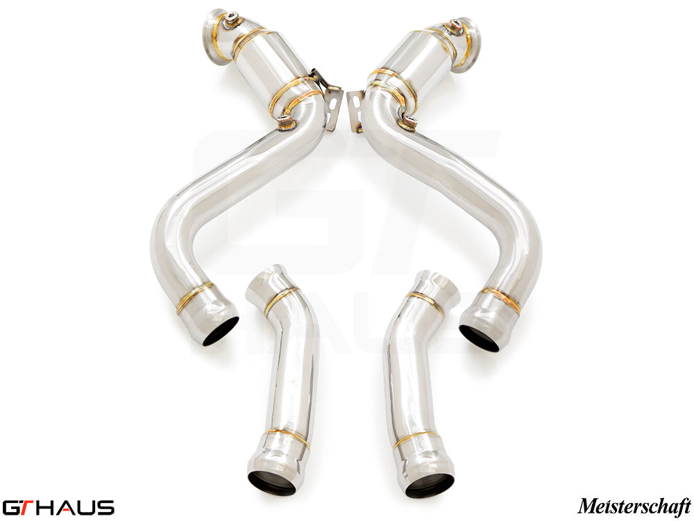 Mercedes-Benz A205 C-convertible 2016-2018 Primary & Secondary Combo Down Pipes OBD2 - 400 CEL Sport Cats