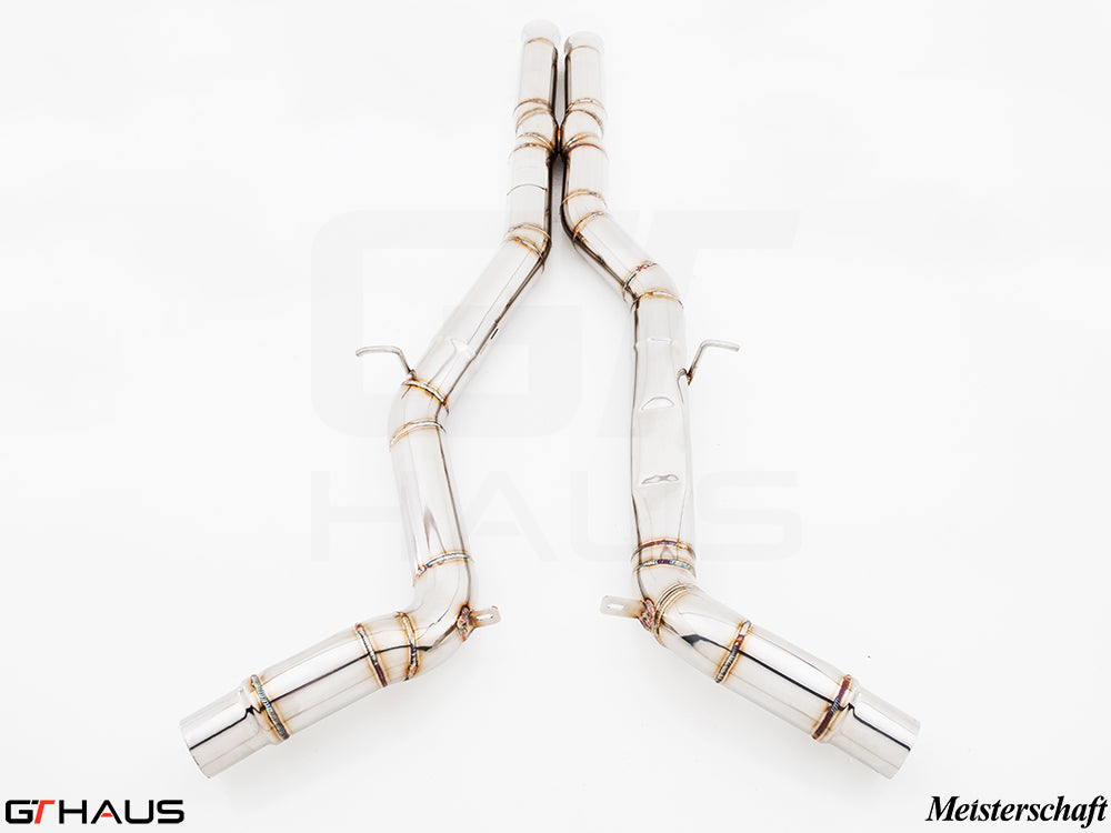 Mercedes-Benz W218 CLS-Class Sedan 2011+ Full Cat-Back SR Mid Resonator Delete Pipe (63AMG)