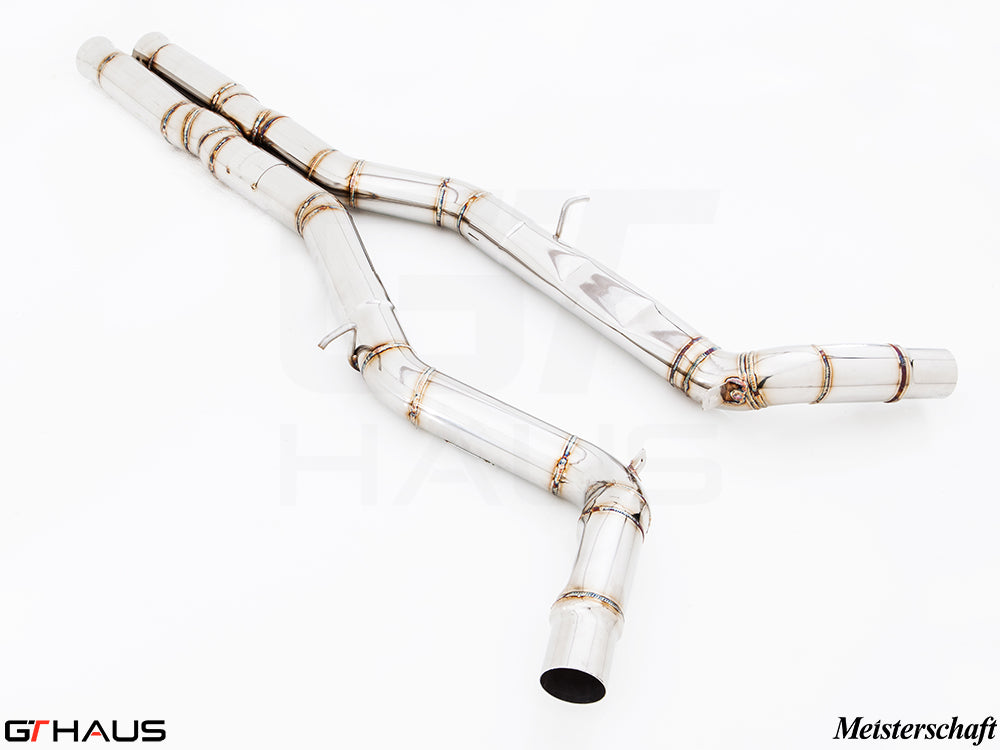 Mercedes-Benz W218 CLS-Class Sedan 2011+ Full Cat-Back SR Mid Resonator Delete Pipe (63AMG)