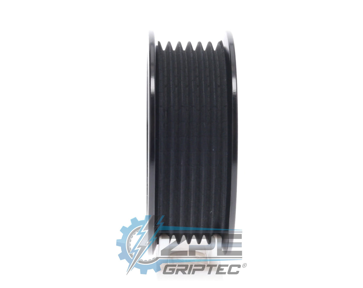 2.80" 6 Rib ZPE GripTec® 2pc Magnuson Hemi .440 Offset L3 Black Pulley Only