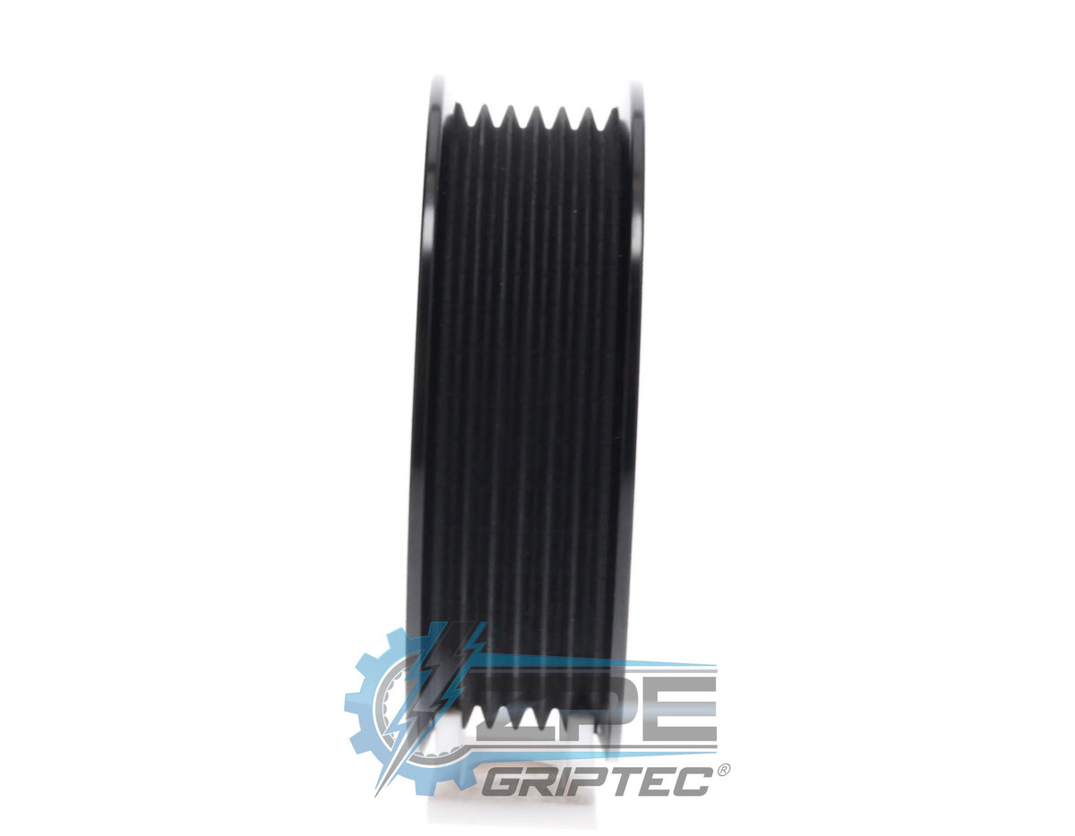 3.40" 6 Rib ZPE GripTec® 2pc Magnuson Hemi .440 Offset L3 Black Pulley Only
