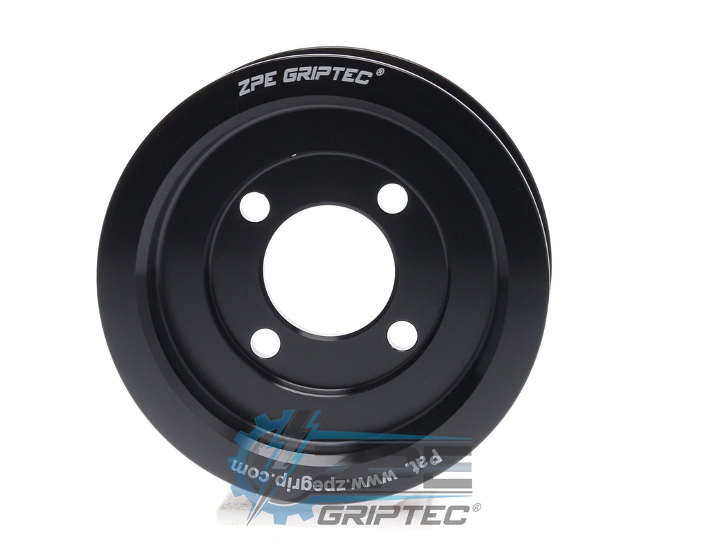 3.40" 6 Rib ZPE GripTec® 2pc Magnuson Hemi .440 Offset L3 Black Pulley Only