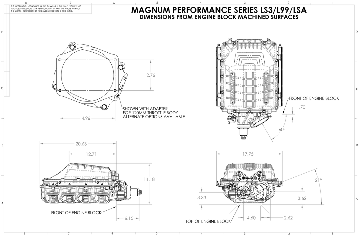 Chevrolet Camaro ZL1/Cadillac CTS-V LSA 6.2L V8 Magnum 2650 Supercharger System (view 10)