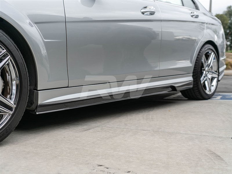 Mercedes W204 C63 DTM CF Side Skirt Extensions