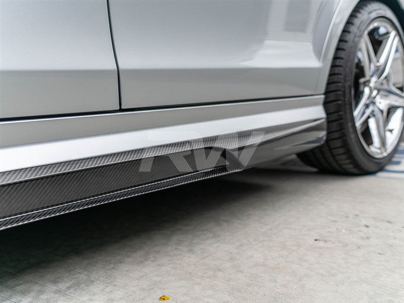 Mercedes W204 C63 DTM CF Side Skirt Extensions